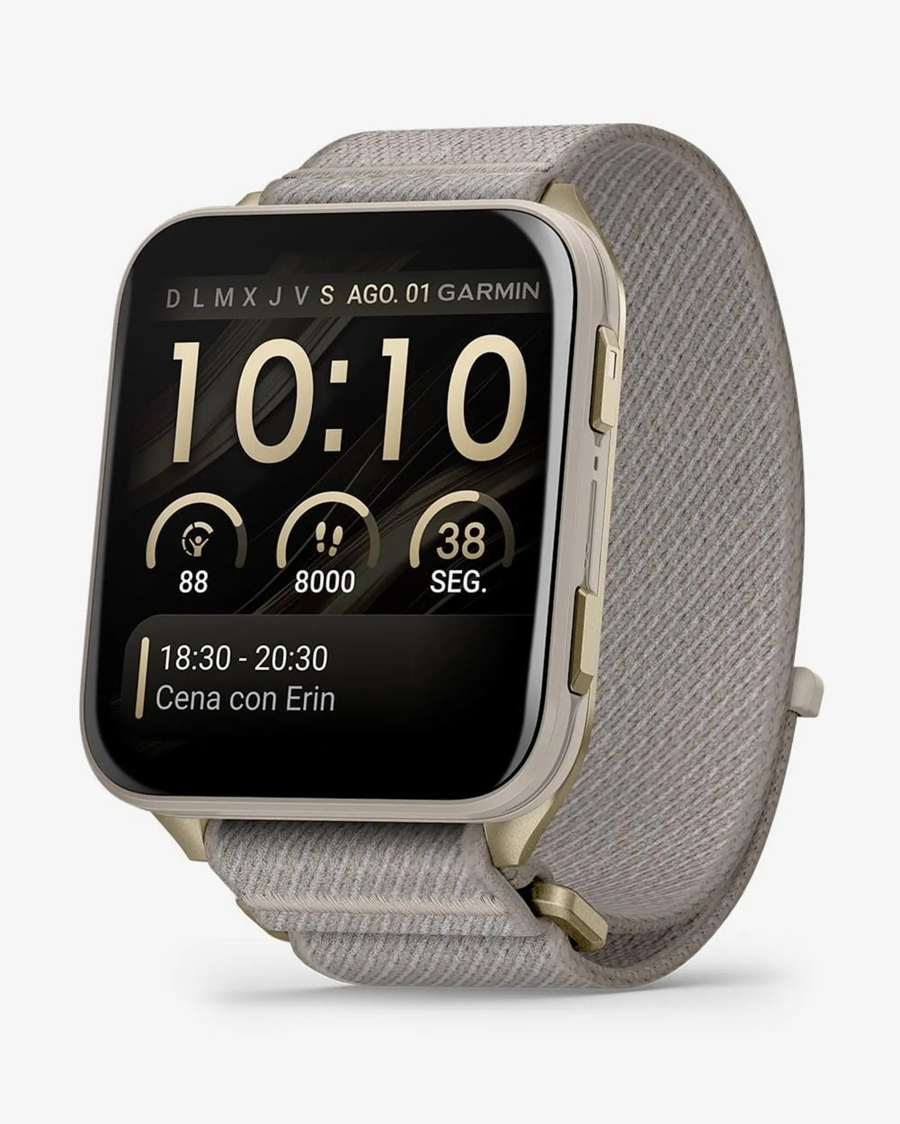 Reloj Garmin Venu X1 Titanio Pantalla AMOLED GPS Salud