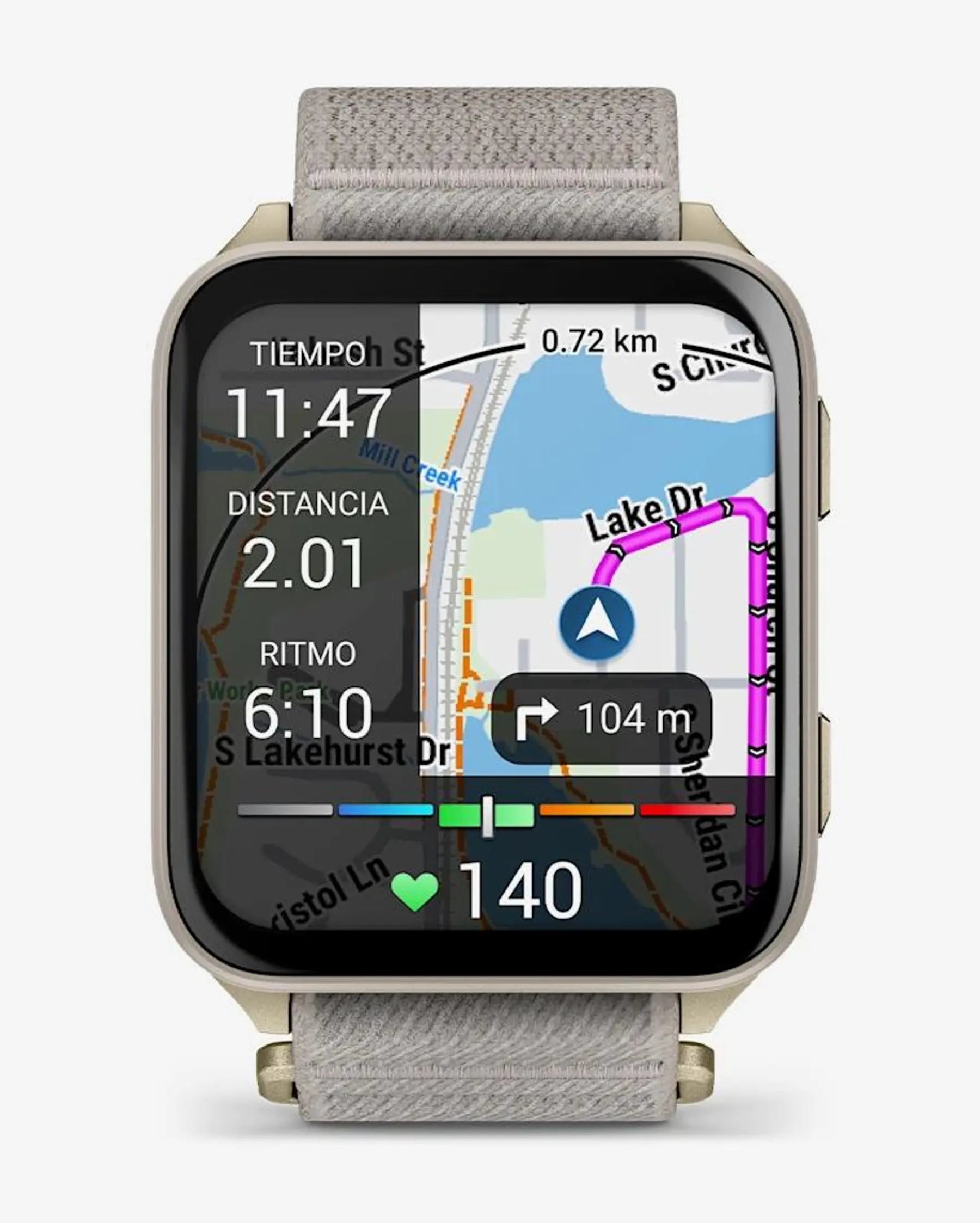 Reloj Garmin Venu X1 Titanio Pantalla AMOLED GPS Salud