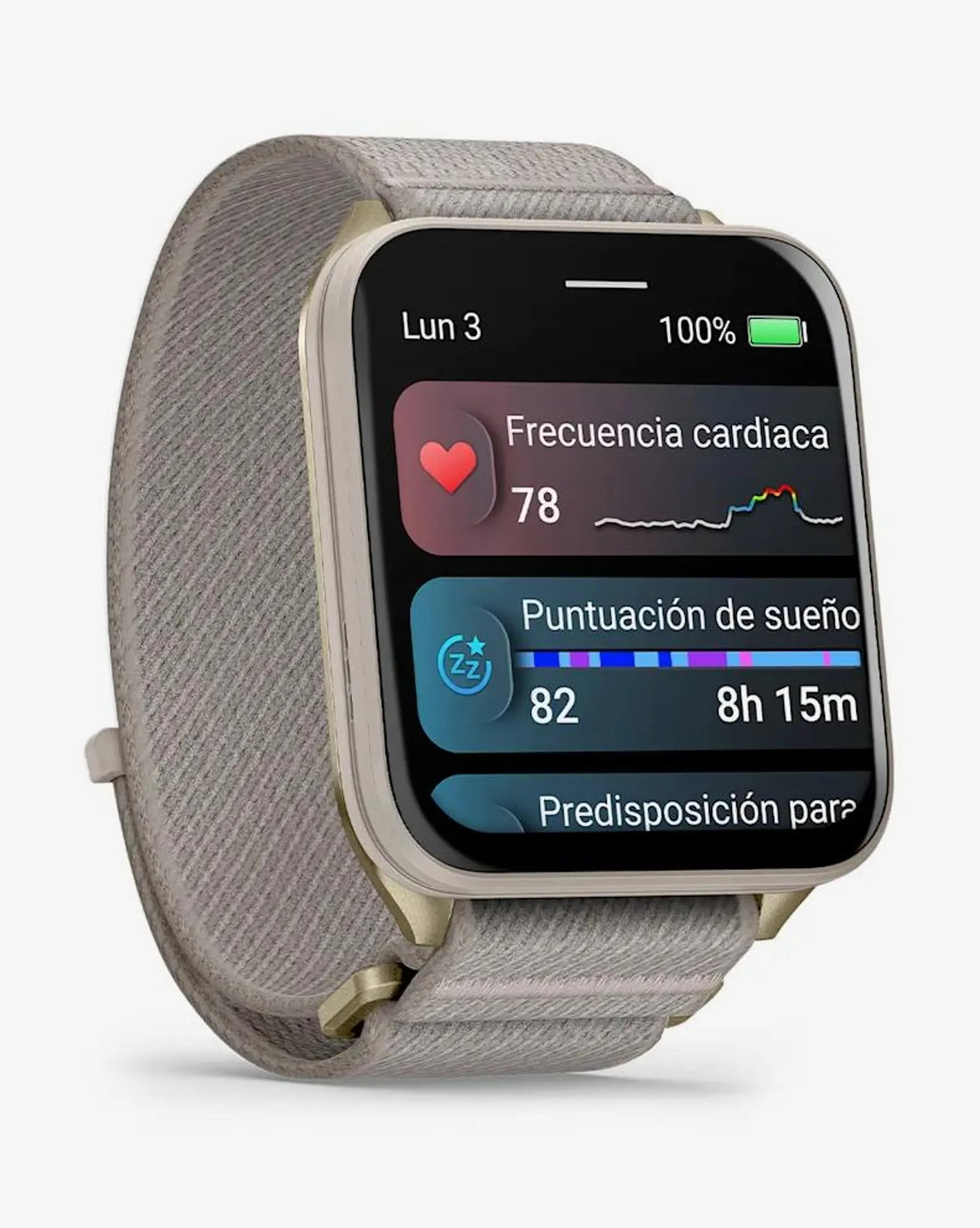 Reloj Garmin Venu X1 Titanio Pantalla AMOLED GPS Salud