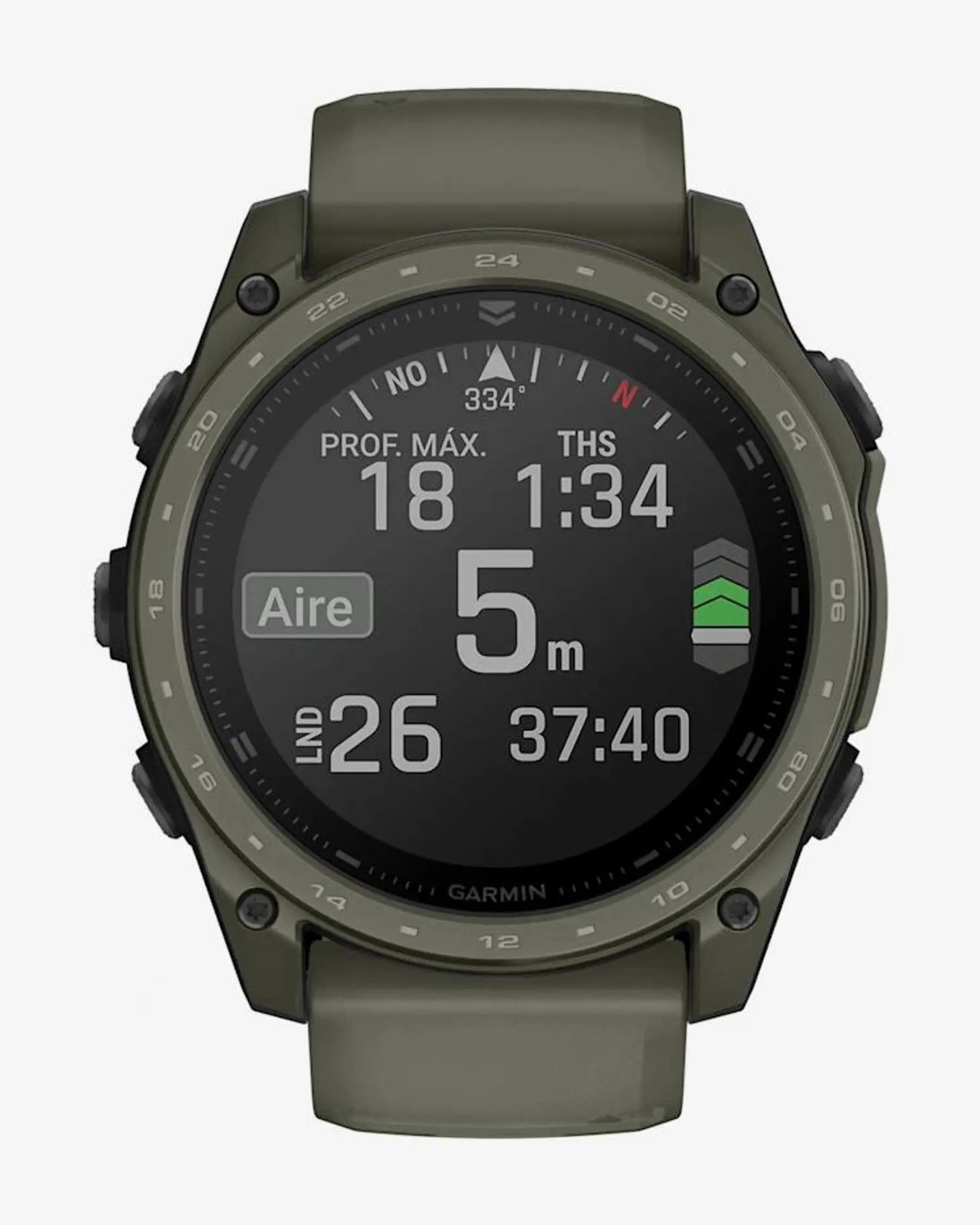 Garmin Tactix 8 AMOLED 51mm Verde Cerakote Nuevo