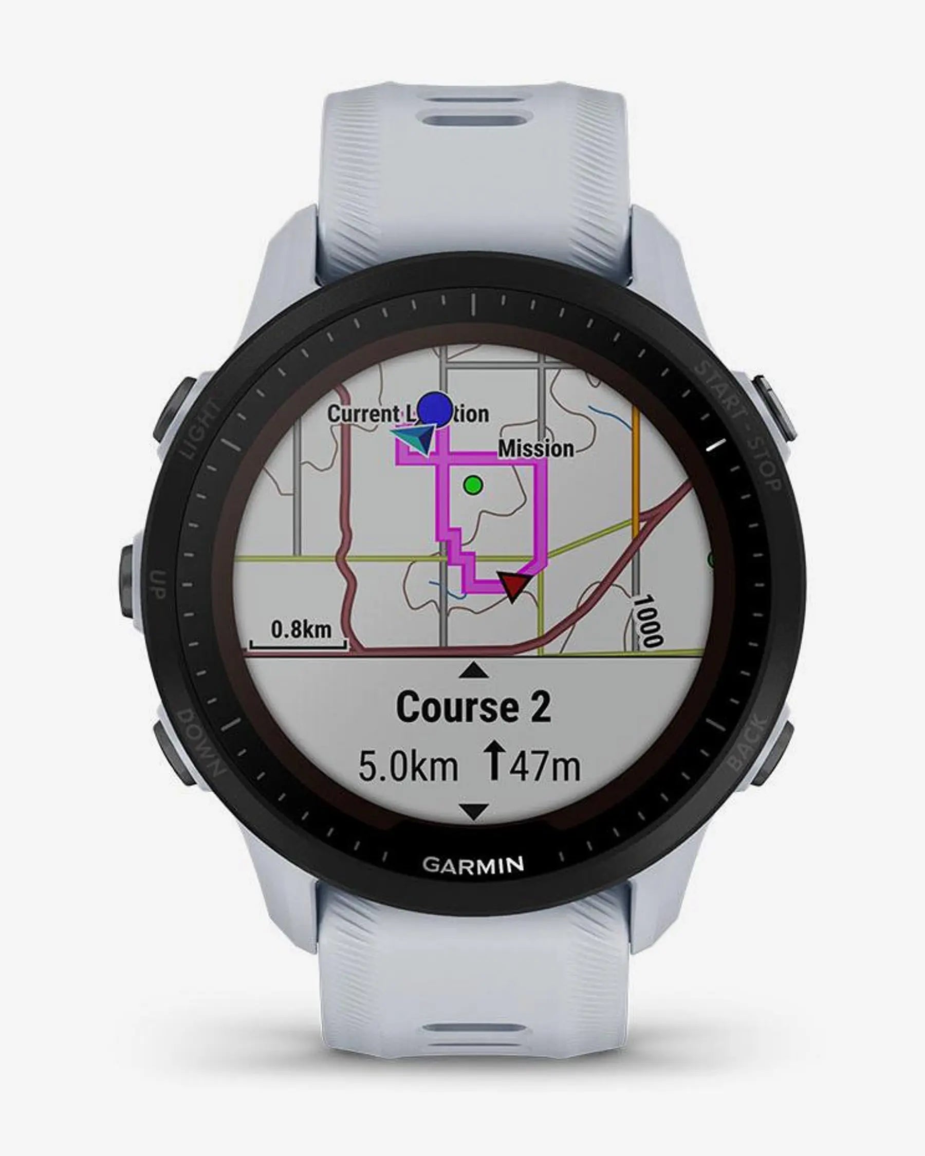 Reloj GPS Garmin Forerunner 955 Solar Blanco