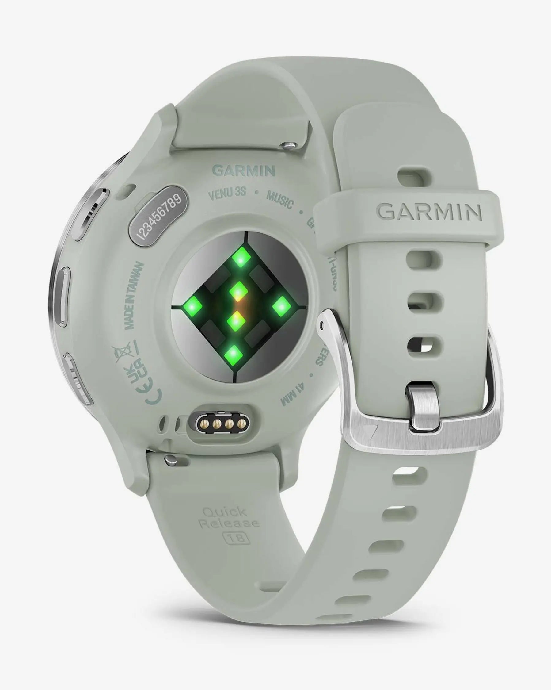Garmin Venu 3S Smartwatch Plata con Correa Verde