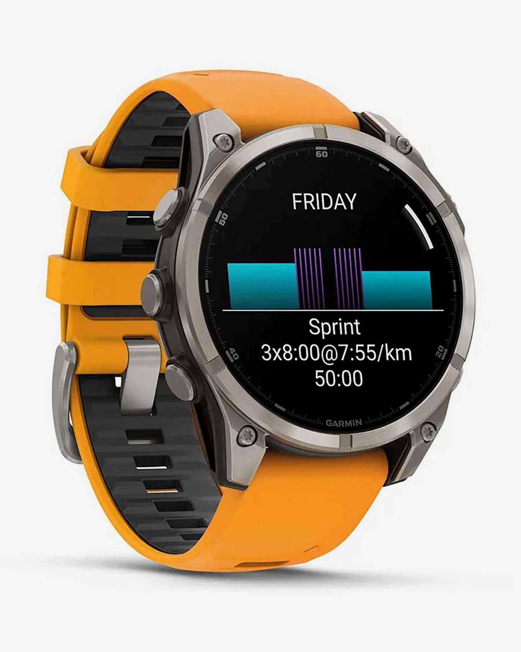 Reloj GPS Garmin Fenix 8 AMOLED Titanio 47mm Zafiro