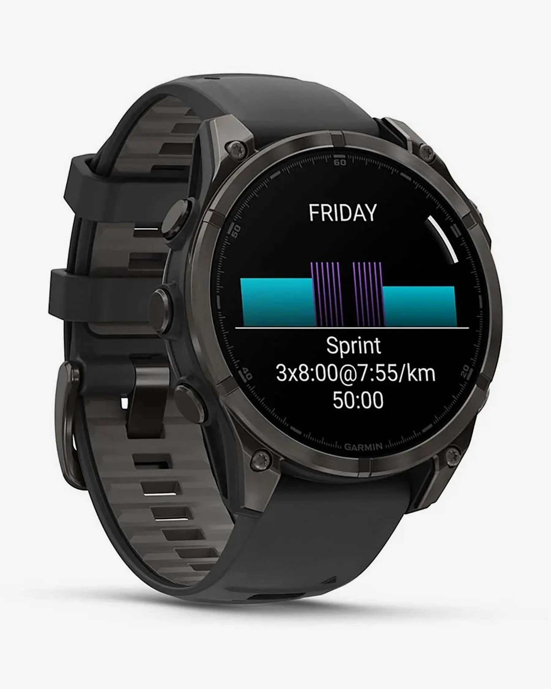 Garmin Fenix 8 AMOLED Zafiro 47mm Titanio Gris