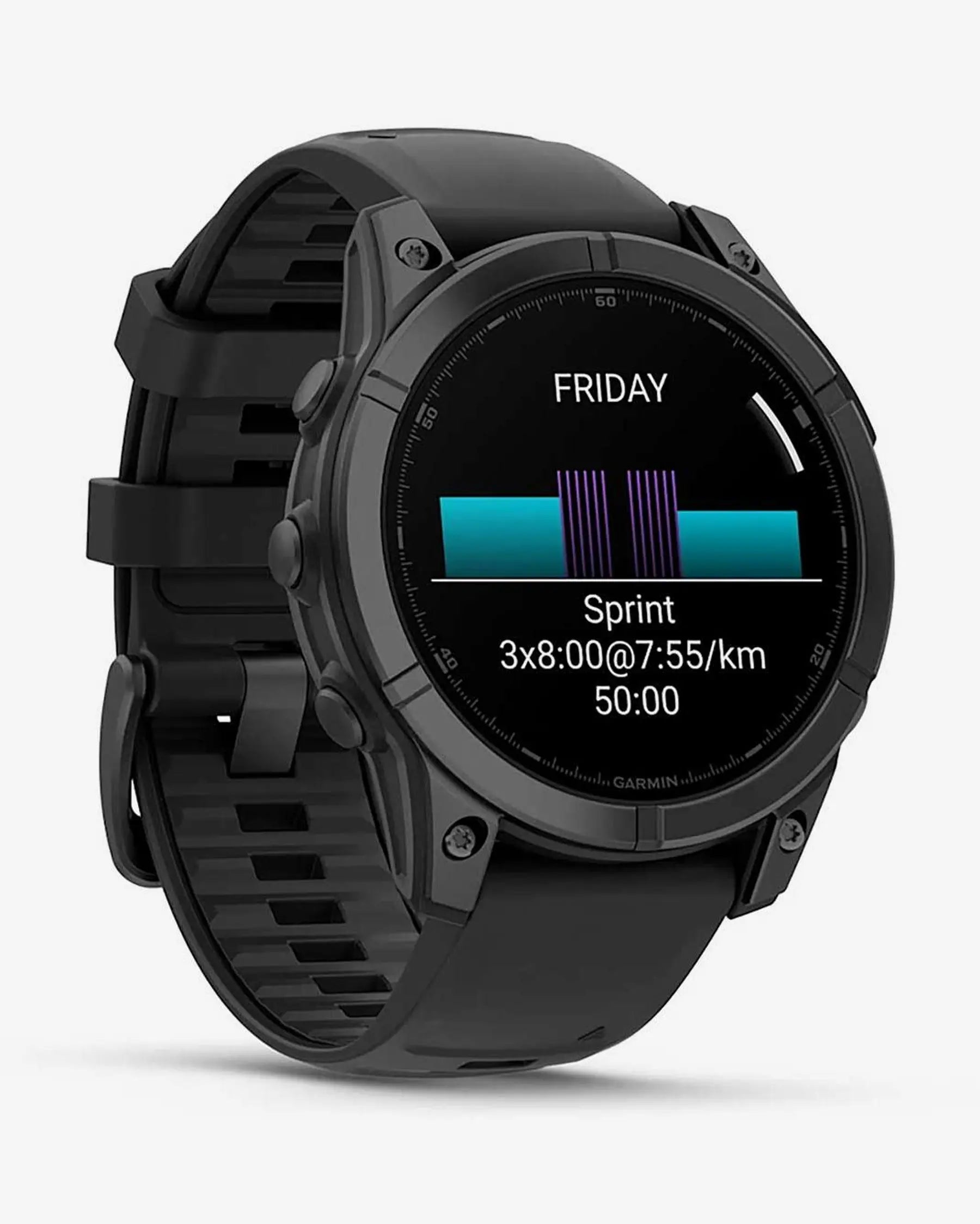 Reloj Garmin Fenix E 47 mm GPS multideporte acero inoxidable